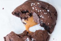 Sun-Drenched Olive Oil Salted Caramel Brownie Cookies