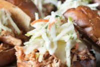 Fall-Apart Apple Cider Chicken Sliders