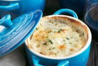 Indulgent Cheesy Herb Individual Potato Gratins Le Creuset Giveaway