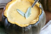 Individual Ginger Acorn Squash Soup Servings