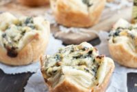 Creamy Chicken Spinach Artichoke Puffs