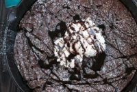 Fireside Whiskey Brownie with Baileys Soft Serve