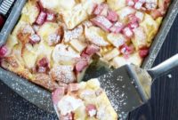 Overnight Rhubarb Pear French Toast Bliss