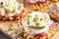 Creamy Avocado Reuben Bites