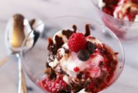 Salty Sweet Raspberry Chocolate Brownie Sundaes
