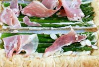 Flaky Asparagus, Prosciutto and Goat Cheese Tart