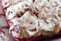 Zesty Raspberry Lemon Rolls with Silky Cream Cheese Frosting