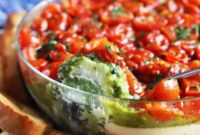 Creamy Layered Avocado Ricotta Tomato Pesto Dip