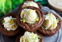 Decadent Espresso Brownie Cups with Bailey’s Buttercream