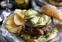 Sriracha Miso Kick Burgers with Crispy Asian Pickles