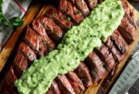 Smoky Lime Flank Steak & Cool Avocado Crema