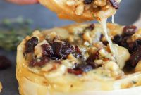 Warm Camembert with Cranberry and Walnut Medley
