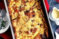 Sweet Panettone Custard Bake