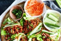 Flavorful Korean Turkey Rice Lettuce Wraps