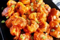 Golden Baked Buffalo Cauliflower Wings