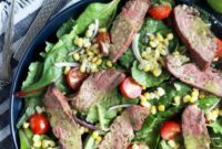 Zesty Mojo Steak Salad with Smoky Grilled Corn