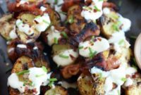 Cheesy Bacon Potato Skewers