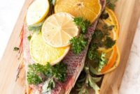 Zesty Herb Roasted Red Snapper