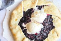 Blueberry Galette, Crowned with Thyme Honey