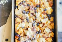 Blueberry Cream Cheese French Toast Bake