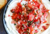 Airy Goat Cheese Salsa Dip