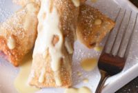 Golden Berry Cheesecake Eggrolls