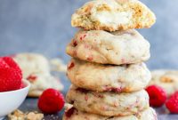 Raspberry Swirl Cheesecake Cookies