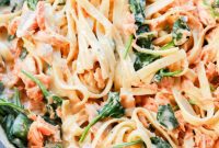 Velvety Lemon Salmon Pasta