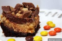 Irresistible Reese’s Cheesecake Brownies