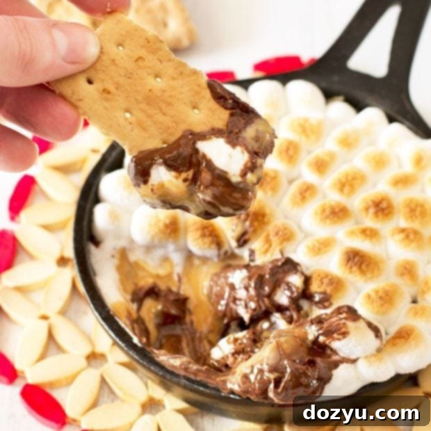 Personal Peanut Butter Skillet S'mores 2 Peanut Butter Mini Skillet S'mores | cakenknife.com