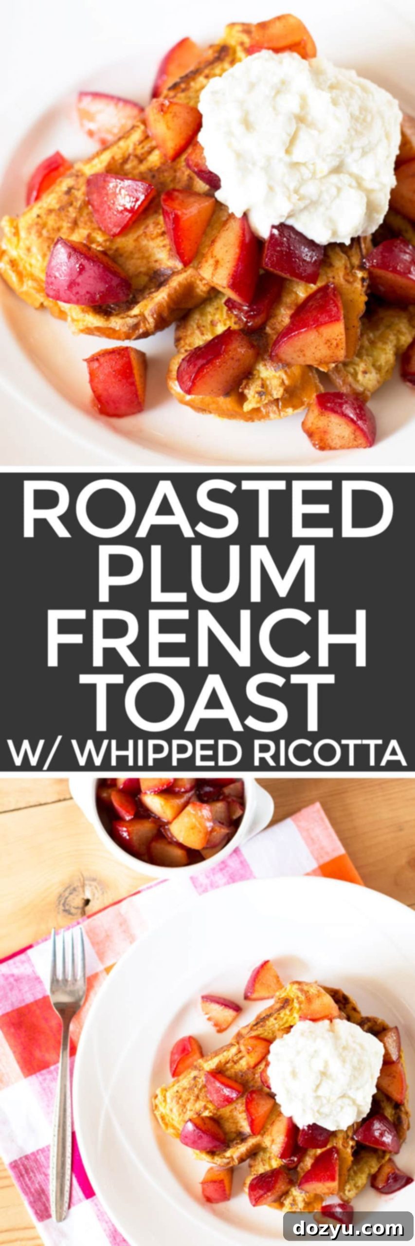 Roasted Plum French Toast | cakenknife.com