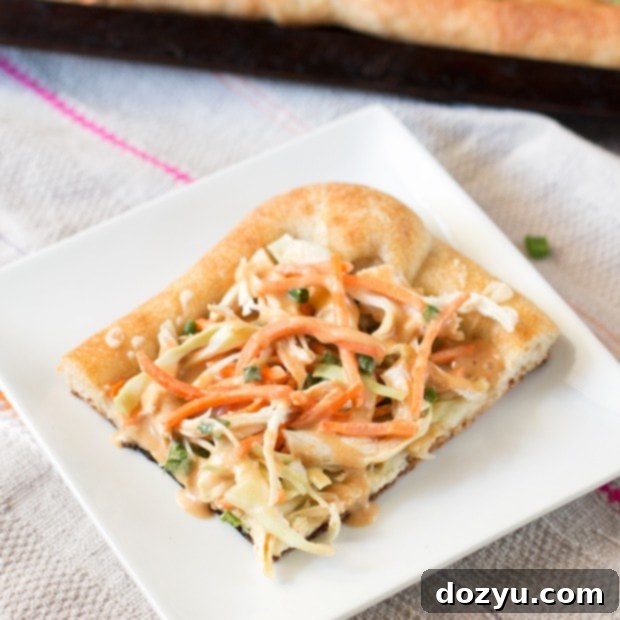 Thai Chicken Pizza | cakenknife.com