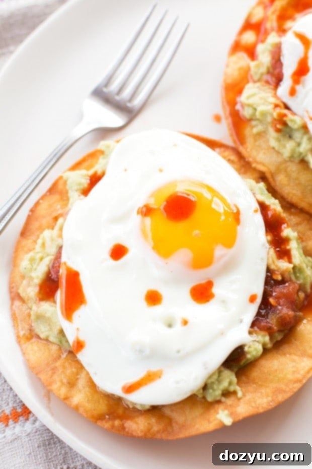 Healthy Breakfast Guacamole Tostadas | Fuel Your Day with Protein and Good Fats