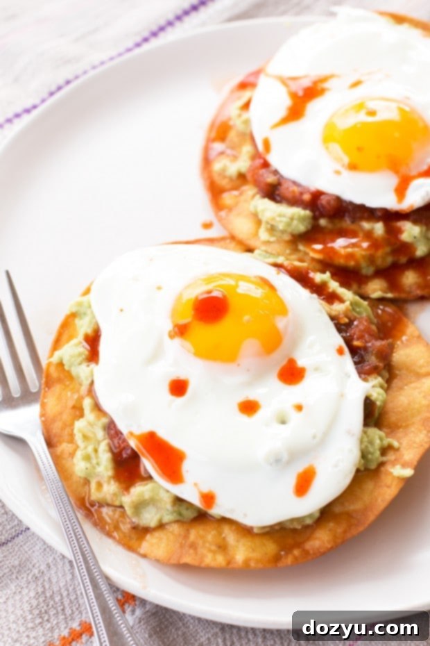 Delicious Breakfast Guacamole Tostadas | Perfect for a Healthy Start