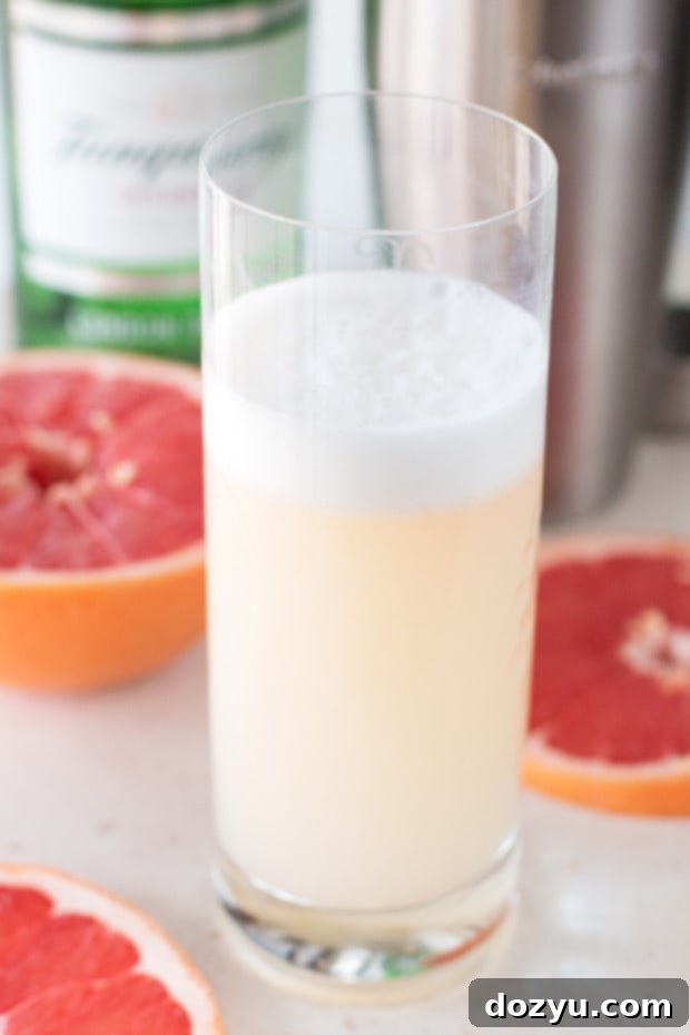 Sunrise Gin Sparkler 3 Grapefruit Gin Fizz with Citrus Garnish