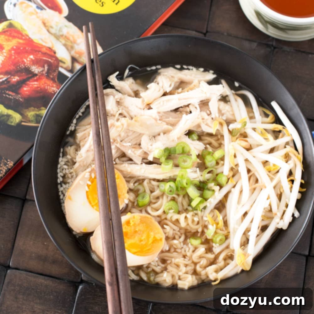 Rotisserie Chicken Ramen with delicious toppings