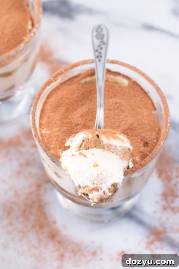 Individual Tiramisu Parfaits Ready to Serve