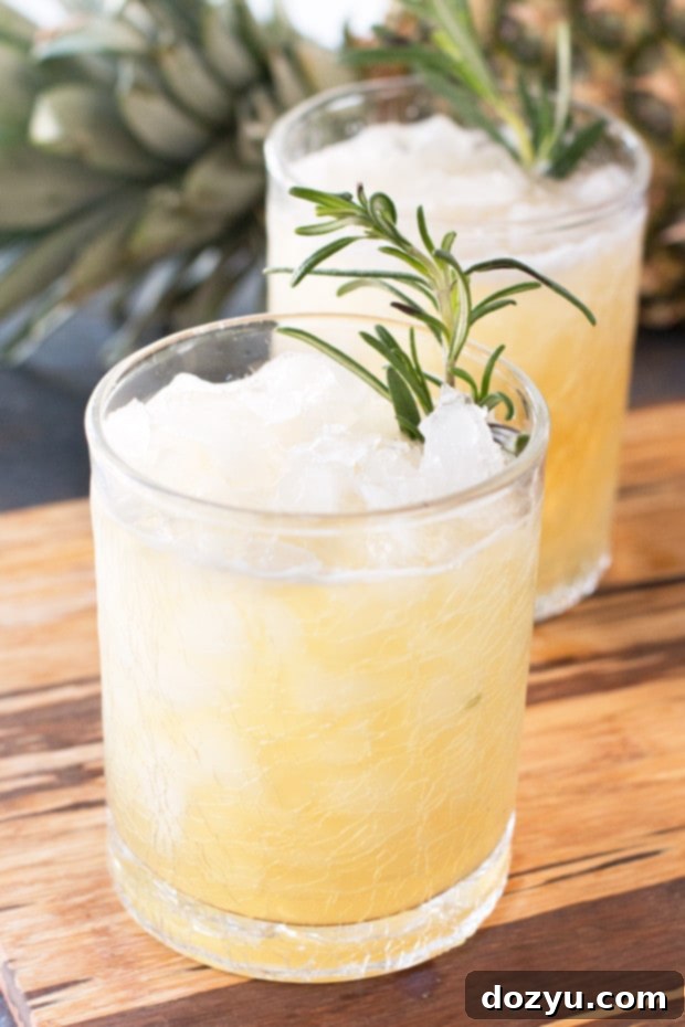 Pineapple Rosemary Smash | cakenknife.com