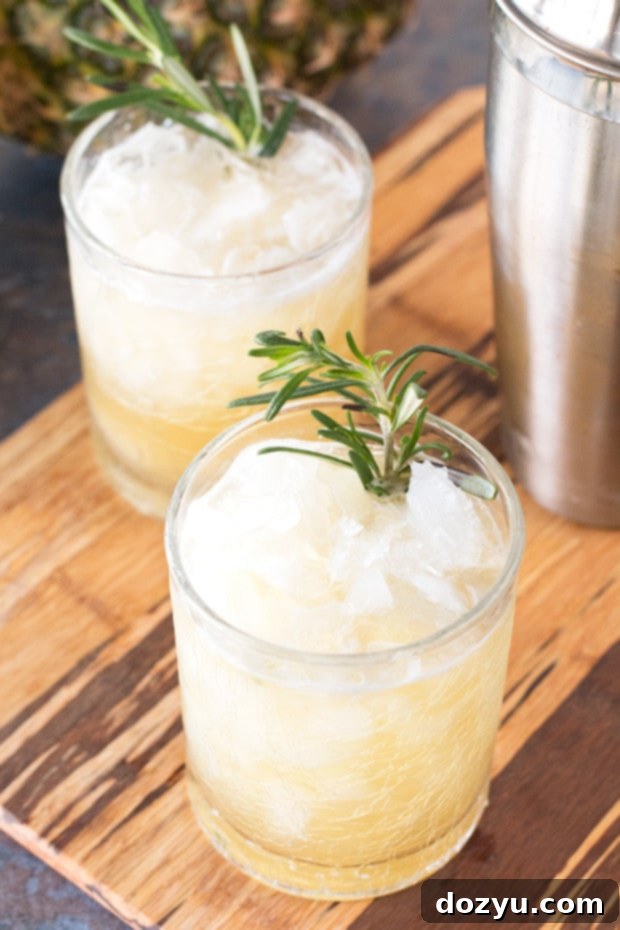 Pineapple Rosemary Smash | cakenknife.com