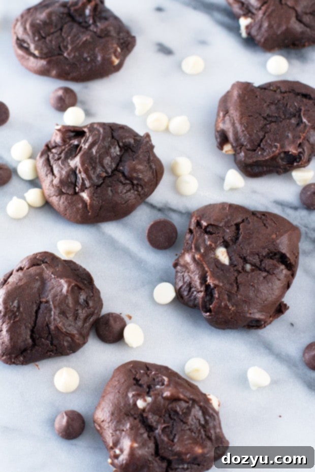 Triple Chocolate Avocado Cookies: Healthy twist on a classic treat.