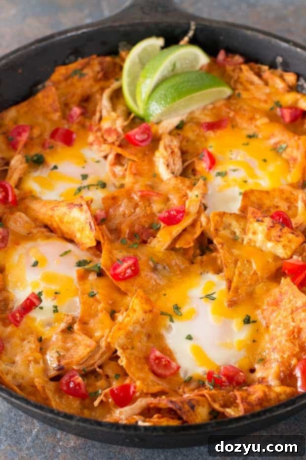 Classic Chilaquiles with Chicken and Eggs - Perfect Mexican Breakfast