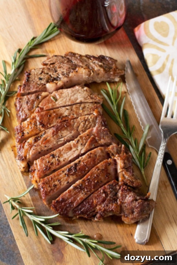 Perfectly Seared Ribeye Steak in a Cast Iron Skillet