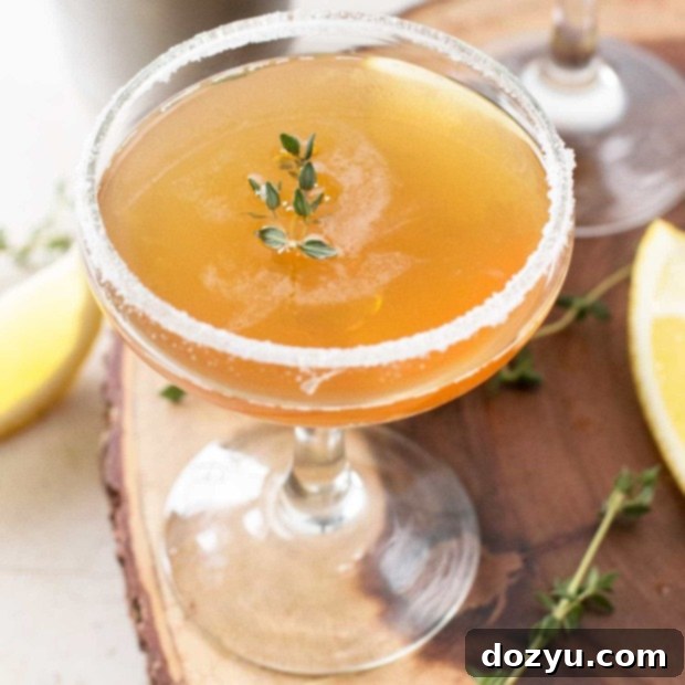 Lemon Thyme Sidecar | cakenknife.com