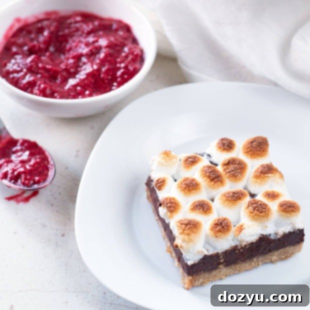 Raspberry S'mores Bars 6 Raspberry S'mores Bars recipe thumbnail image