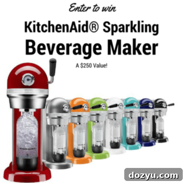 Sparkling Bourbon Peach Lemonade + A KitchenAid Sparkling Beverage Maker Giveaway! | cakenknife.com