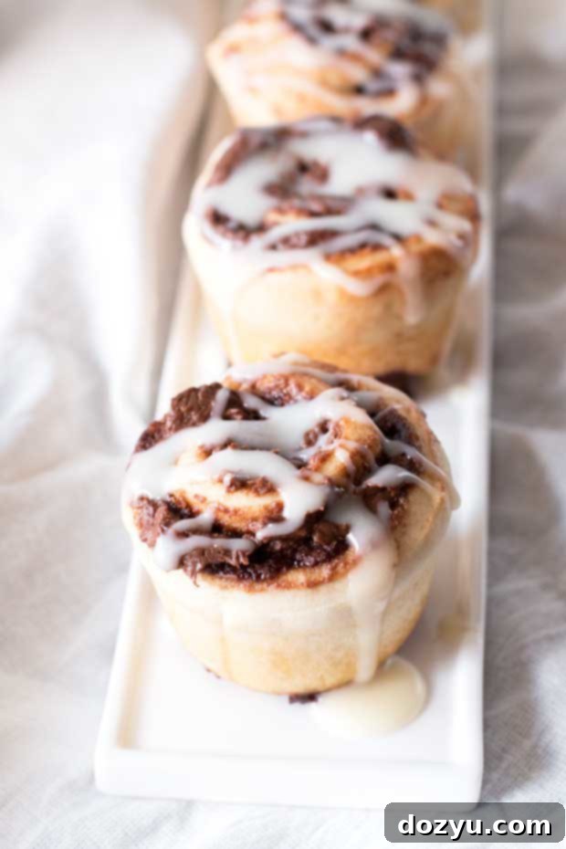 Mini Nutella Cinnamon Swirls 5 Mini Nutella Cinnamon Rolls | cakenknife.com