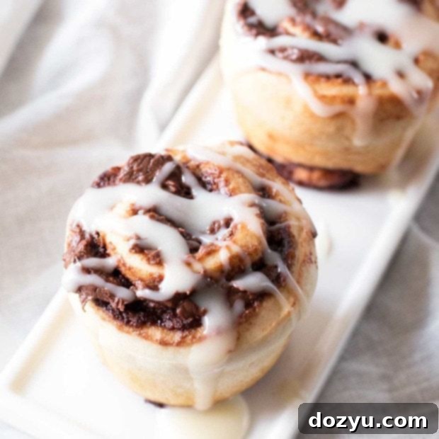 Mini Nutella Cinnamon Swirls 6 Mini Nutella Cinnamon Rolls | cakenknife.com