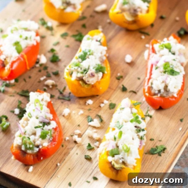 Greek Stuffed Roasted Sweet Peppers
