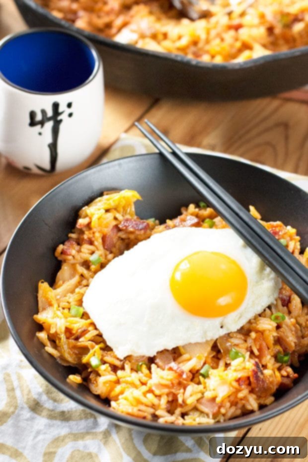 Kimchi Fried Rice, a flavorful and quick Korean weeknight meal from Koreatown Cookbook.