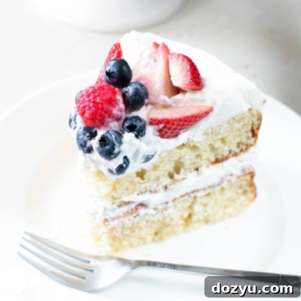 Mixed Berry Vanilla Bean Cake | cakenknife.com